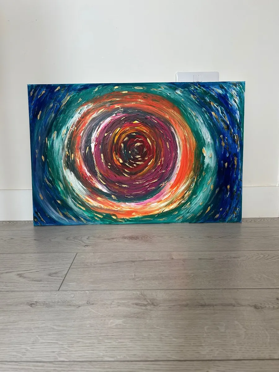 Large textured painting - Image 1