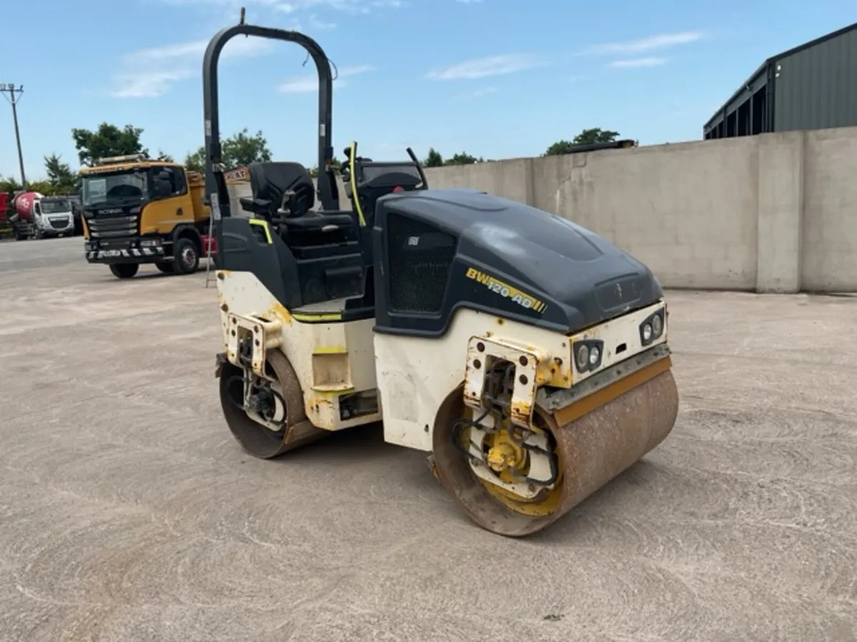 2015 Bomag BW120 AD-5 Double Drum Vibrating Roller - Image 2