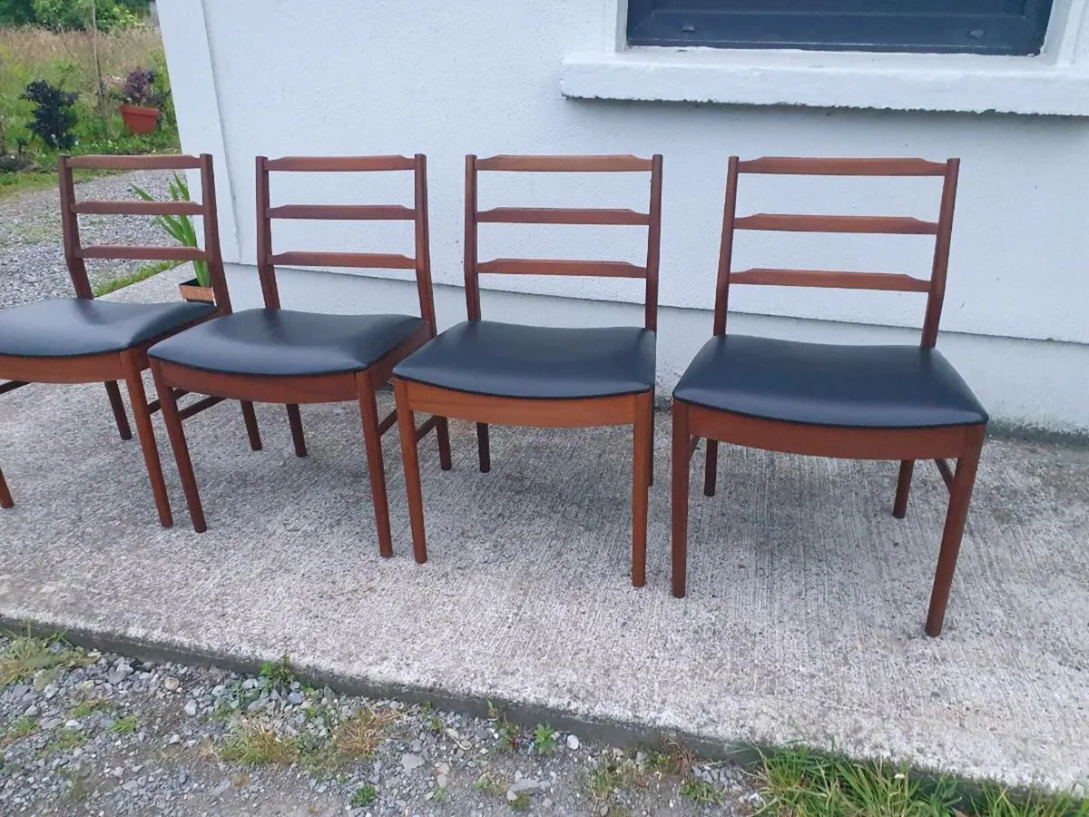 Mcintosh mid century teak 9803 chairs  x4 - Image 1