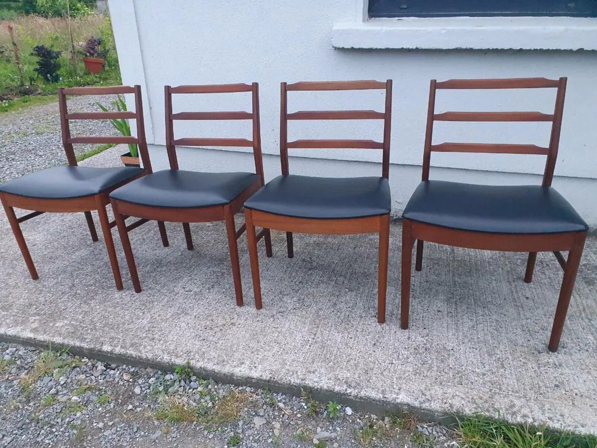 Mcintosh mid century teak 9803 chairs  x4 - Image 4