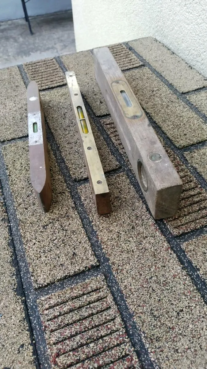 3. Antique wooden levels - Image 2