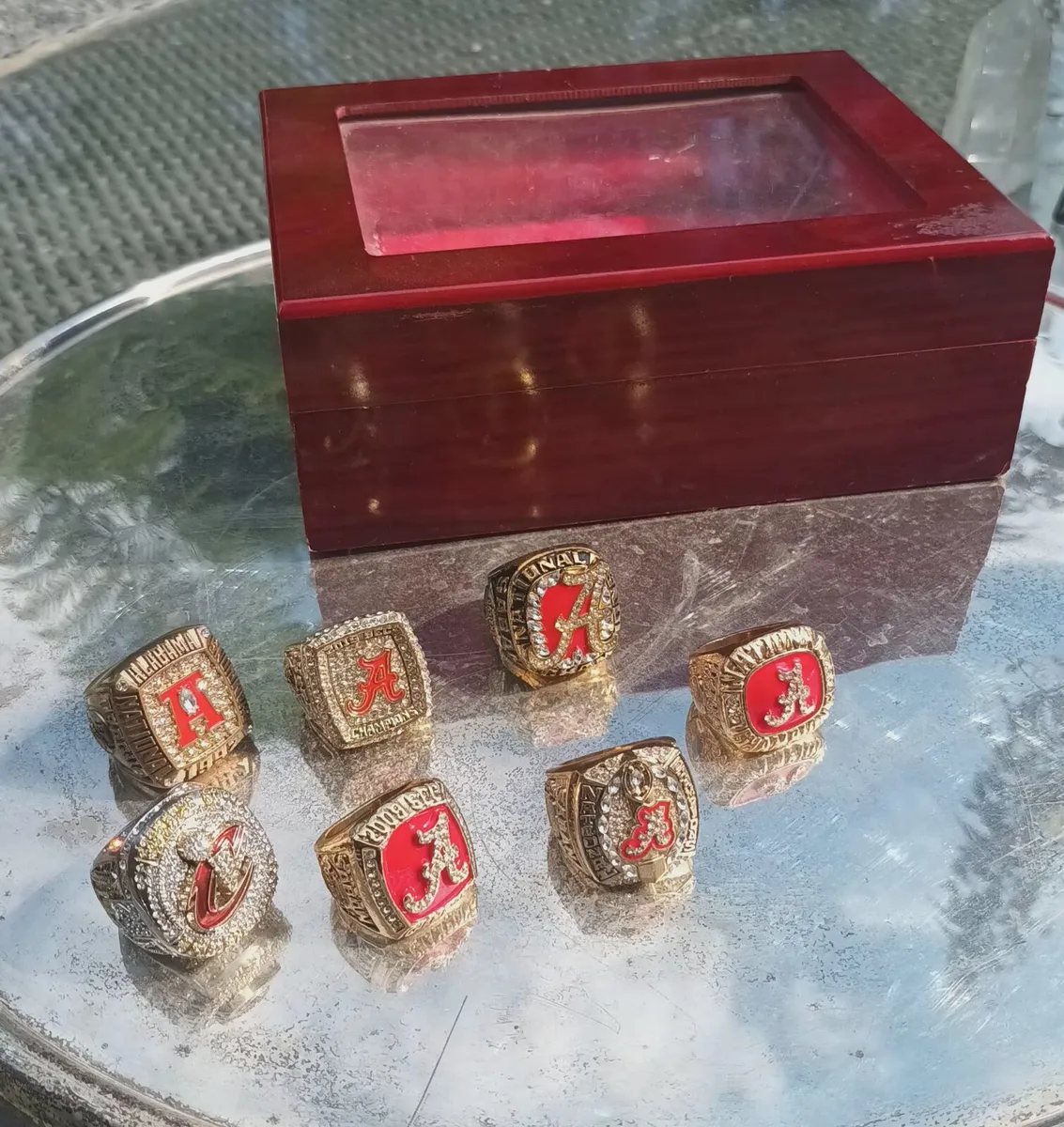 Basketball large replica rings, box, D18 post 10e - Image 1