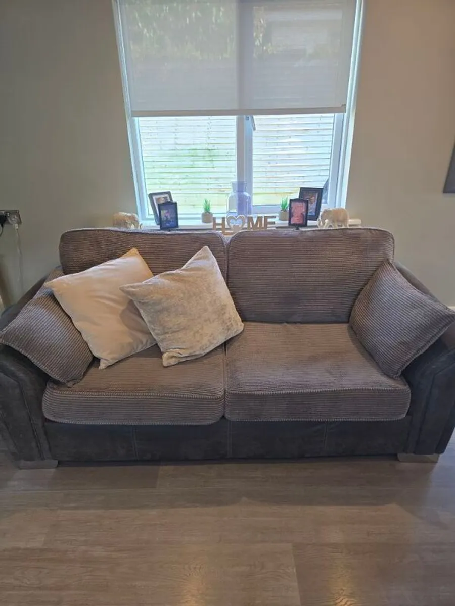 2 x 3 seater sofa. - Image 1