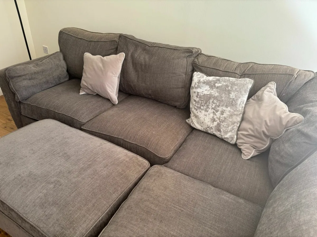 Grey Large Corner Couch - Image 4