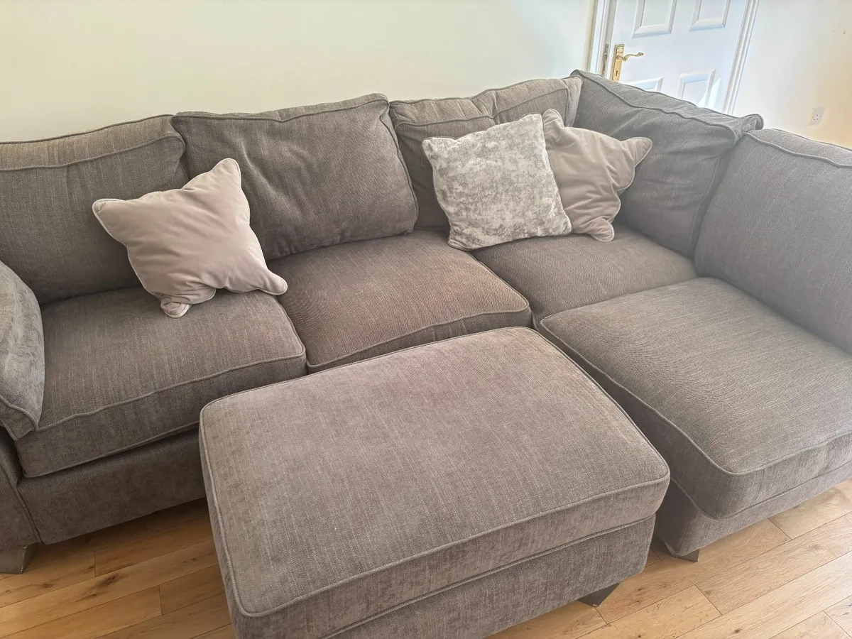 Grey Large Corner Couch - Image 1