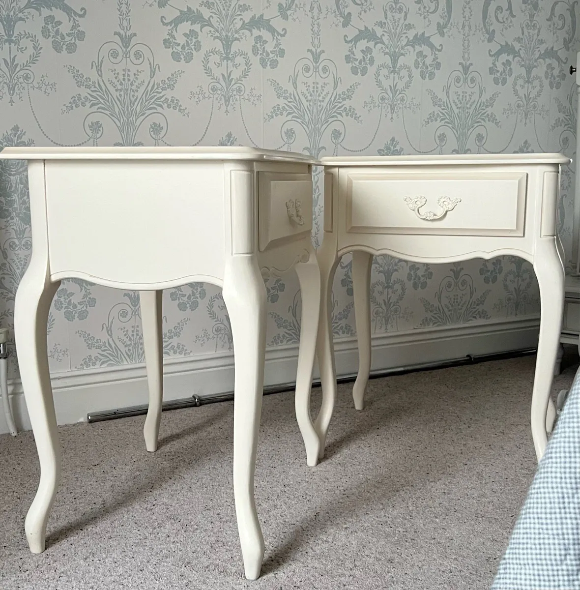 2 Laura Ashley One-Drawer Side Tables - Image 3