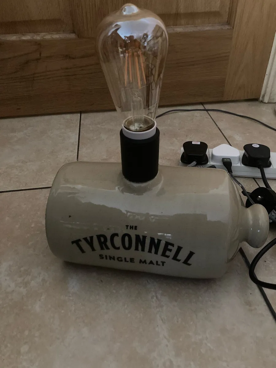 Irish whiskey stone ware bottle lamp - Image 2