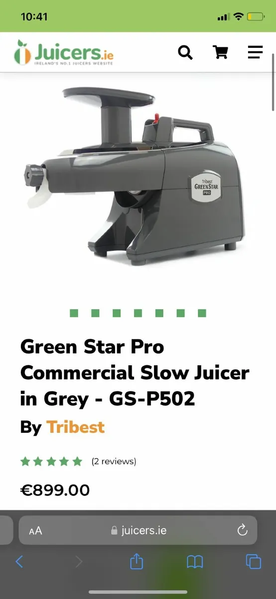Tribest Greeenstar Pro Commercial Slow Juicer - Image 3