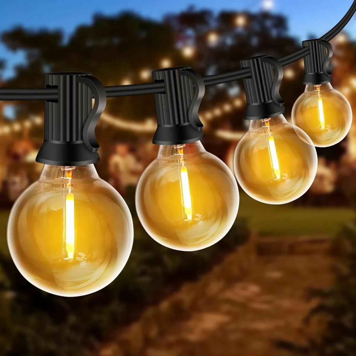 Outdoor Lights 20M/66Ft LED Garden Party Wedding - Image 1