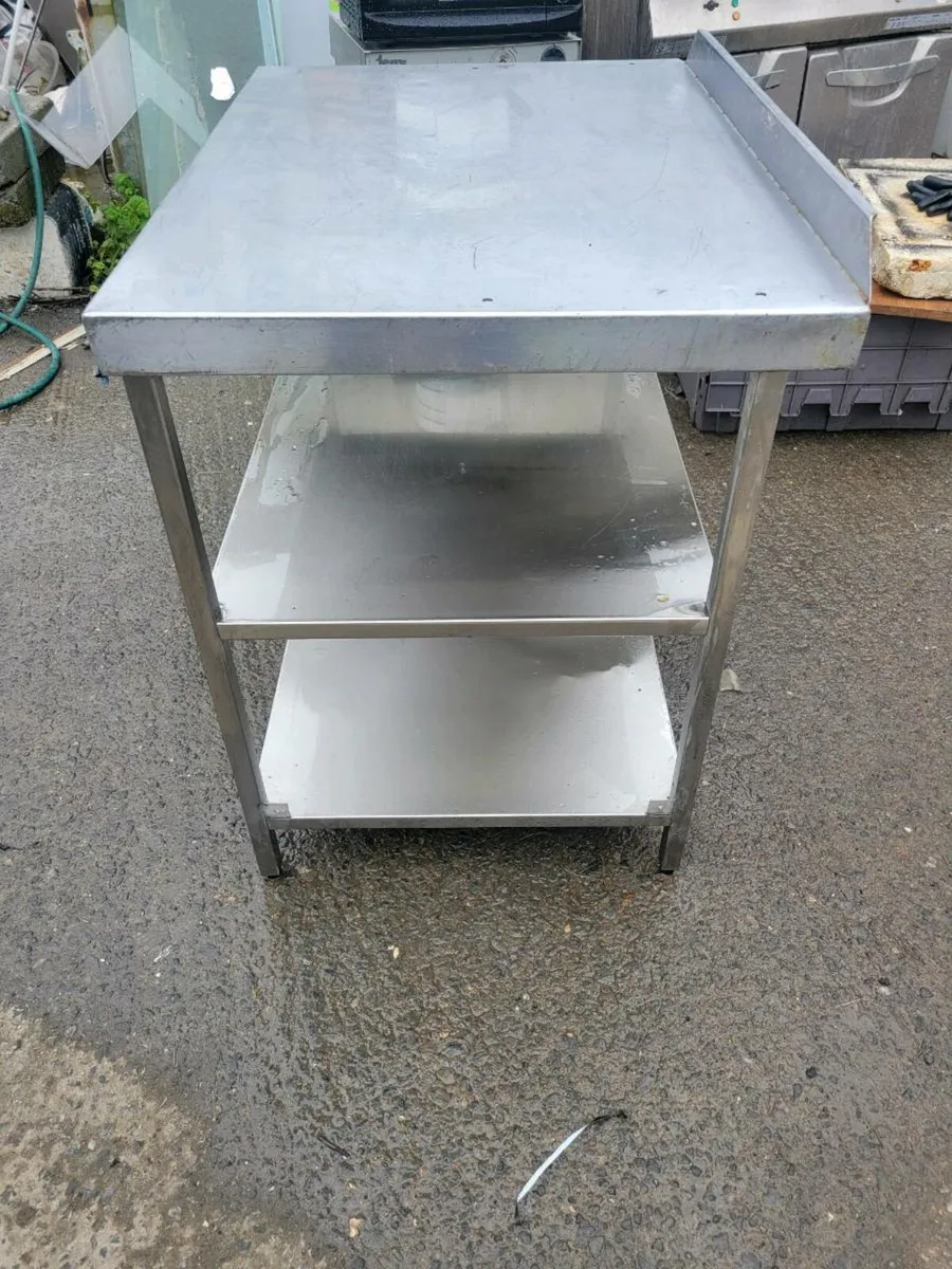 Table Shelved Stainless Steel - Image 3