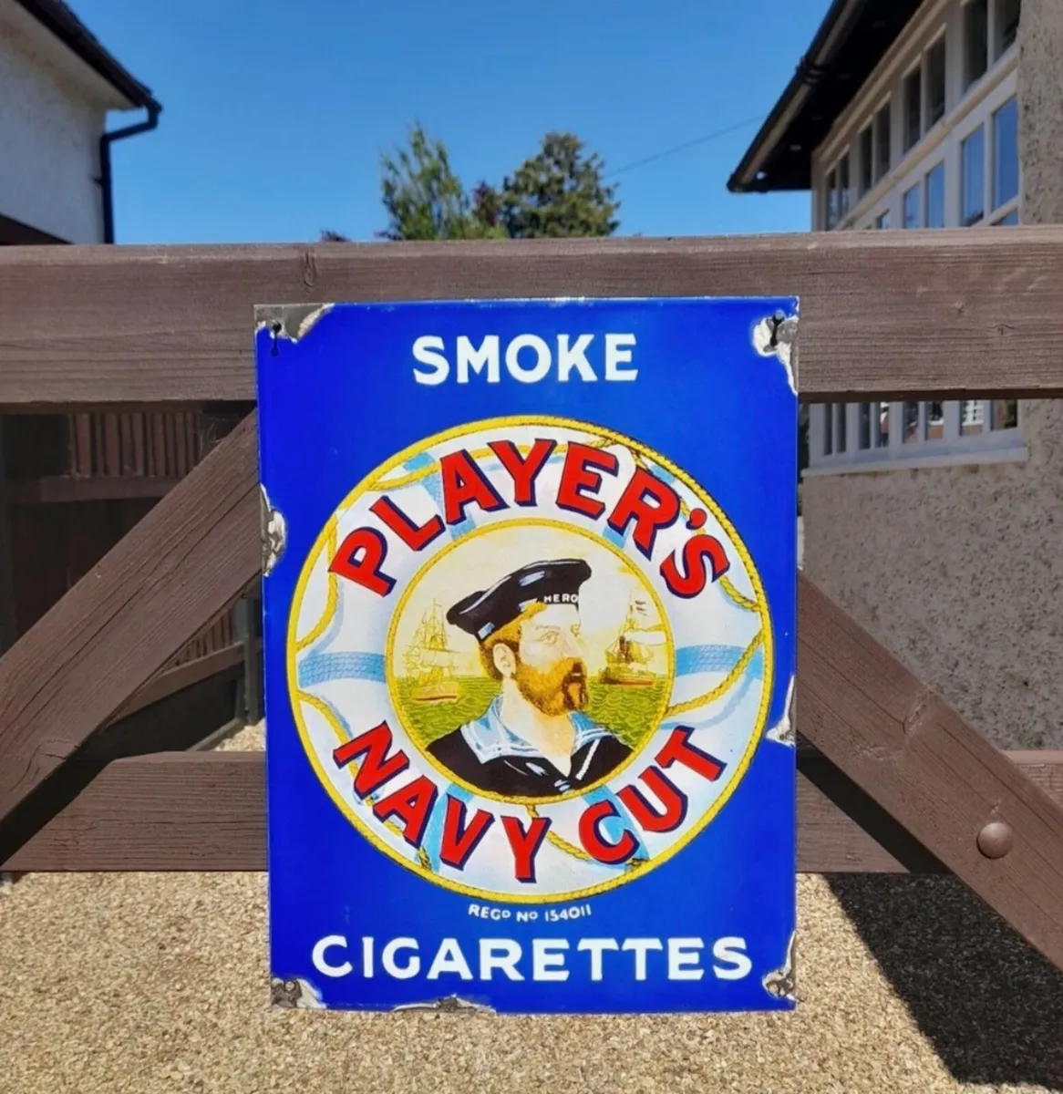 Enamel sign  players  in good condition - Image 2