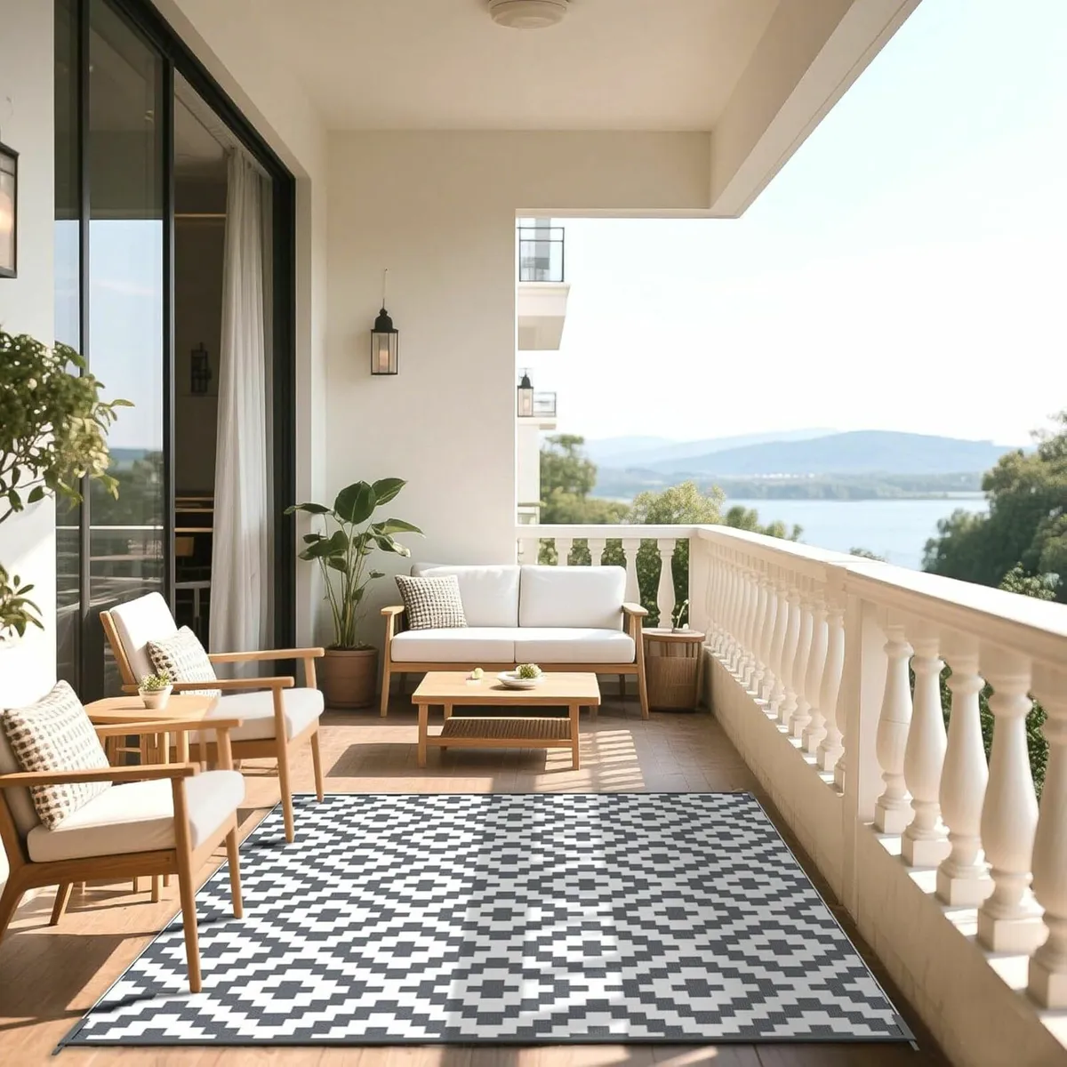 Large Outdoor Rug Waterproof Garden Mat 180x270cm - Image 2