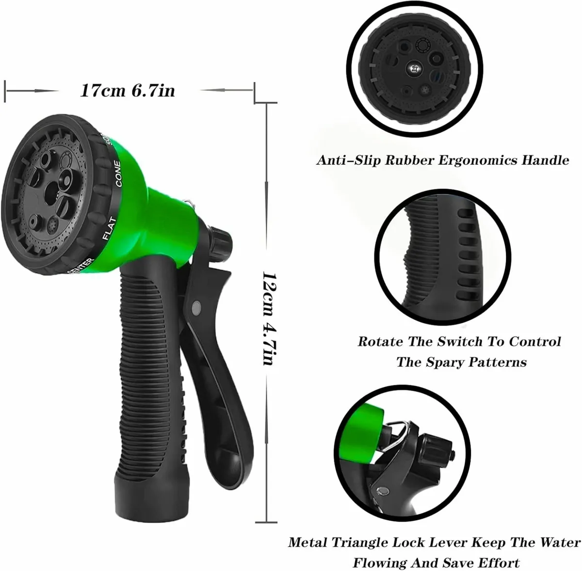 Garden Hose Pipe 100 FT Expandable Flexible green - Image 2