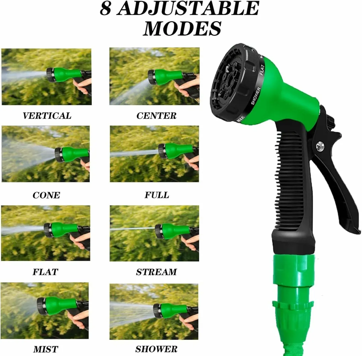 Garden Hose Pipe 100 FT Expandable Flexible green - Image 4
