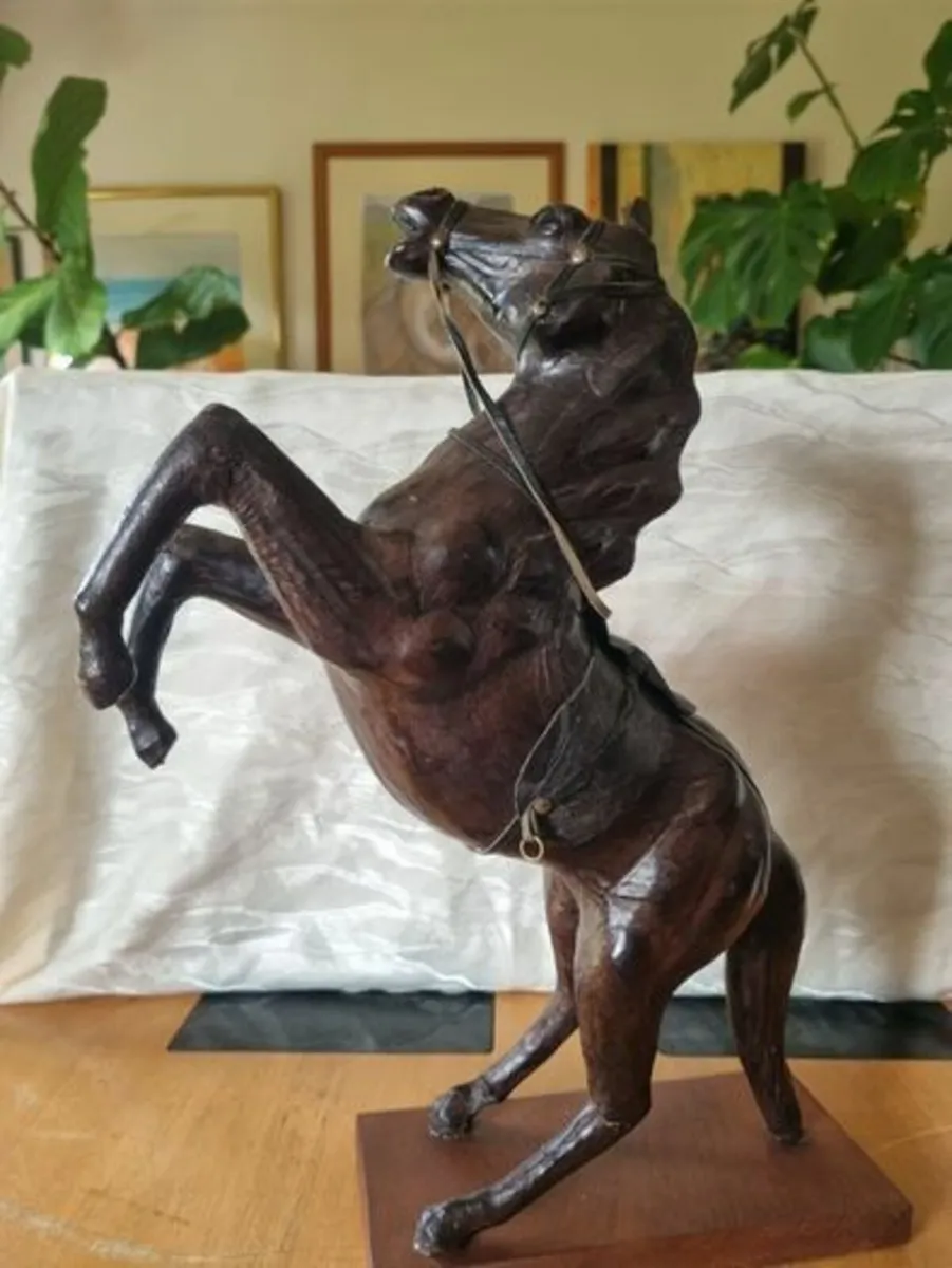 Vintage Leather Horse Liberty Of London - Image 2
