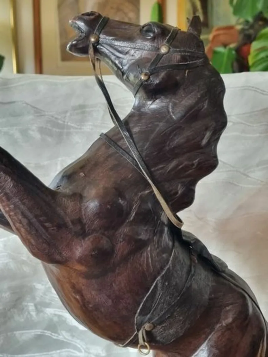Vintage Leather Horse Liberty Of London - Image 3