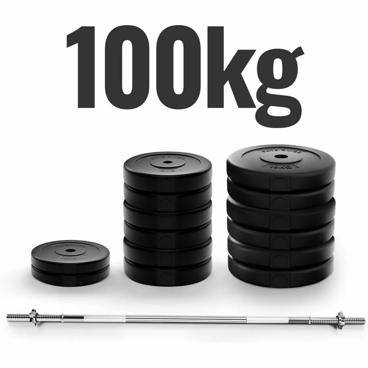 100KG WEIGHTS & BAR SET - FREE DELIVERY