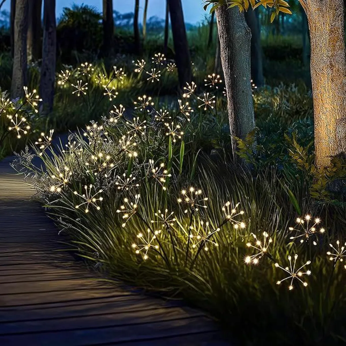 6 Pack - Solar Lights Outdoor Garden Waterproof - Image 1