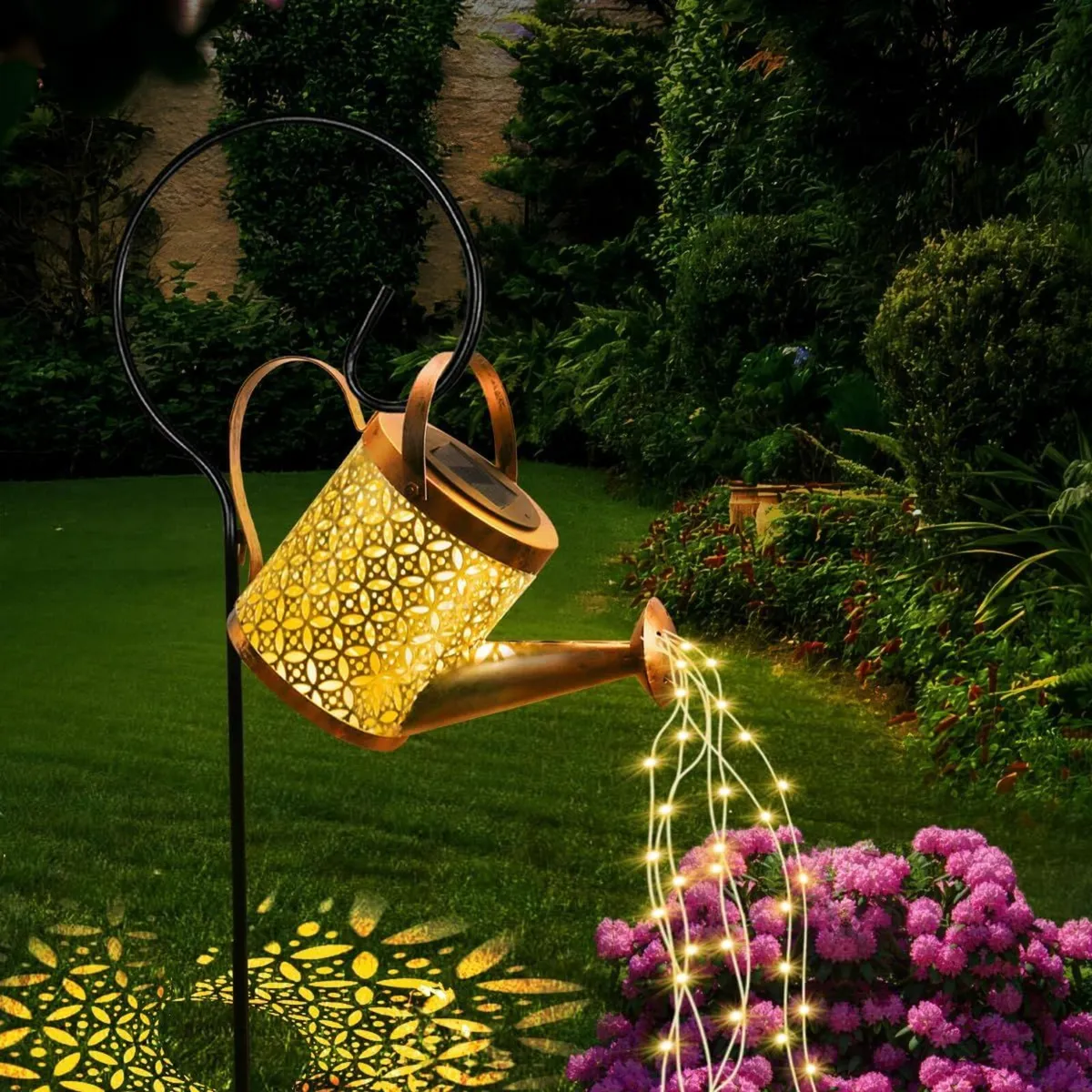 Solar Watering Can Light LED Garden Waterproof - Image 1