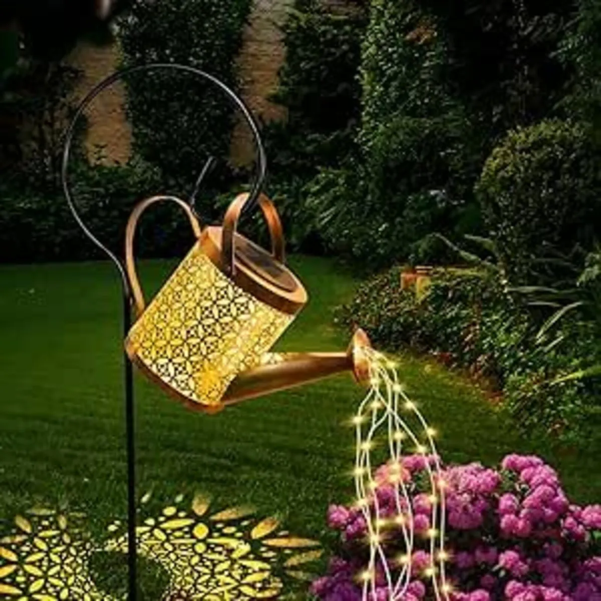 Solar Watering Can Light LED Garden Waterproof - Image 4