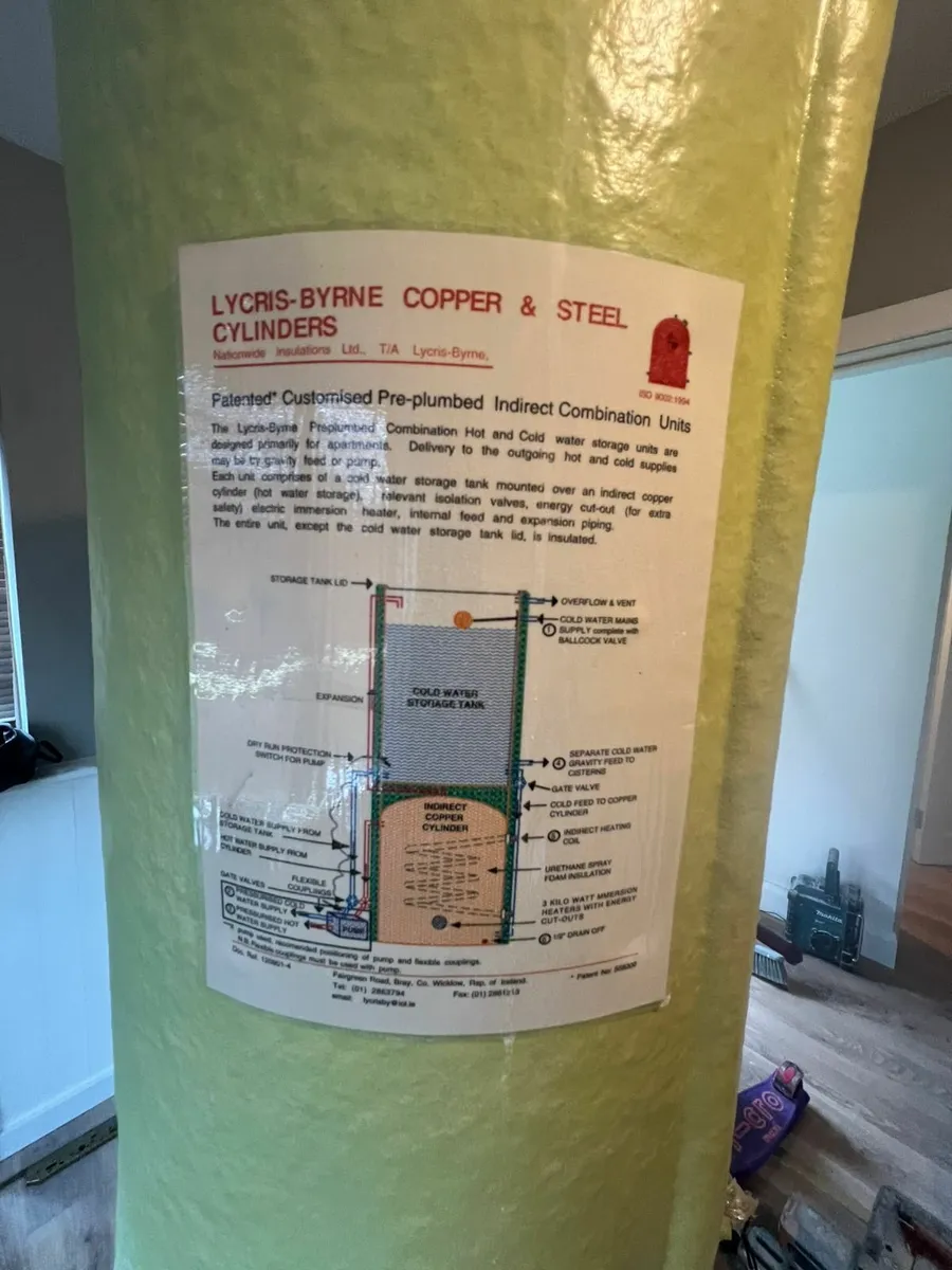 Hot Water Pre-Plumbed Indirect Combi Cylinder - Image 2