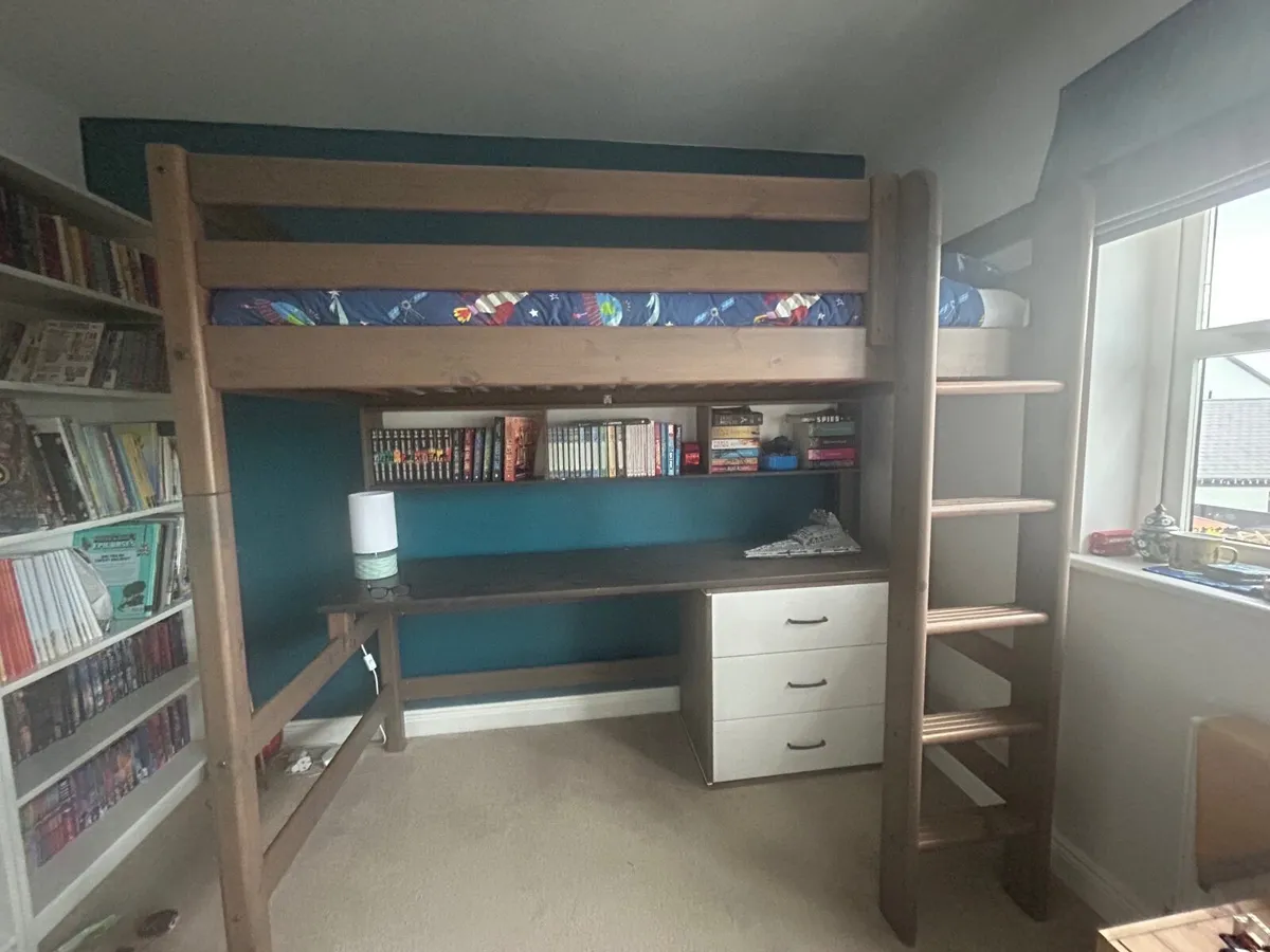 Flexa Bed - Loft Bed, Desk, Shelves and Cupboard - Image 2