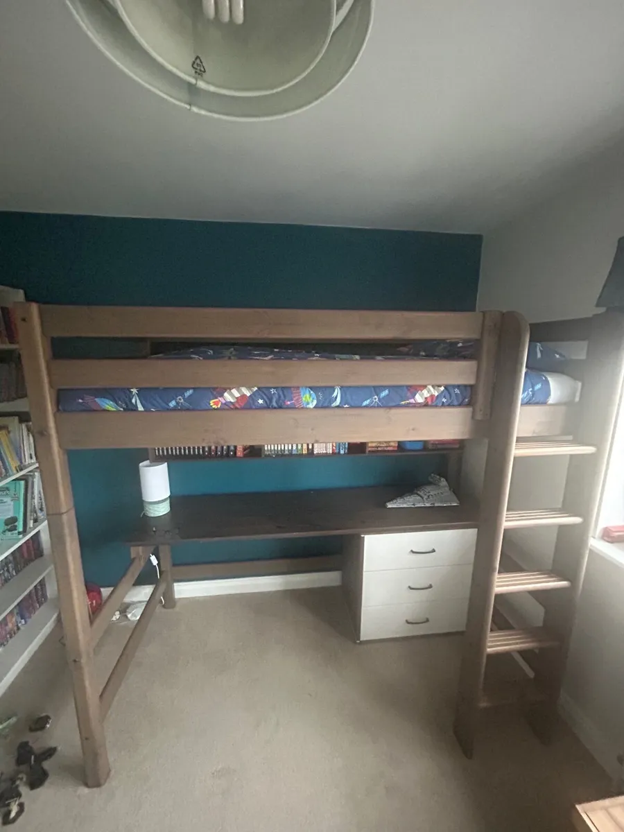 Flexa Bed - Loft Bed, Desk, Shelves and Cupboard - Image 3