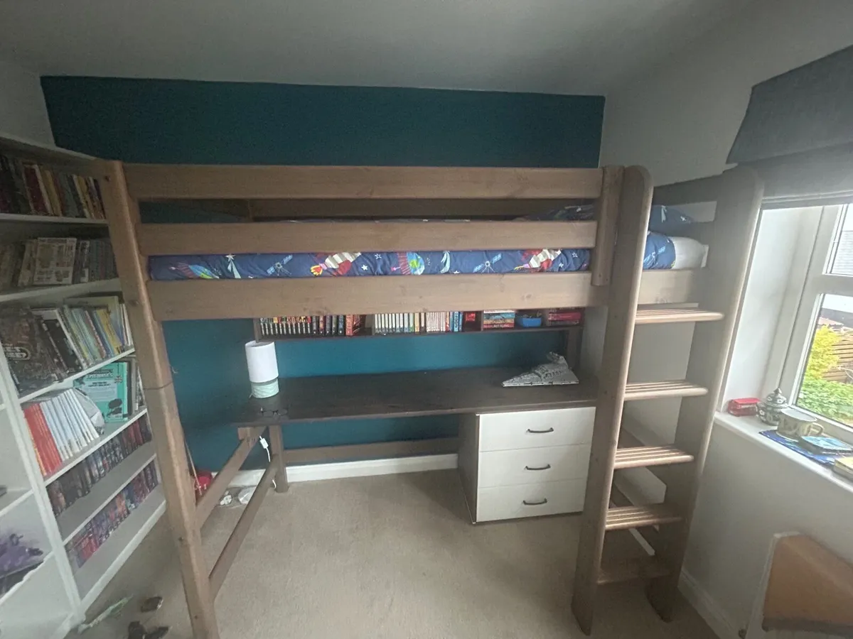 Flexa Bed - Loft Bed, Desk, Shelves and Cupboard - Image 4