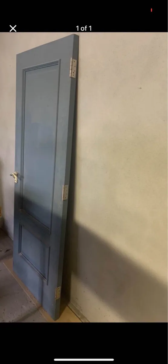 2 Panel Solid Door With Handle