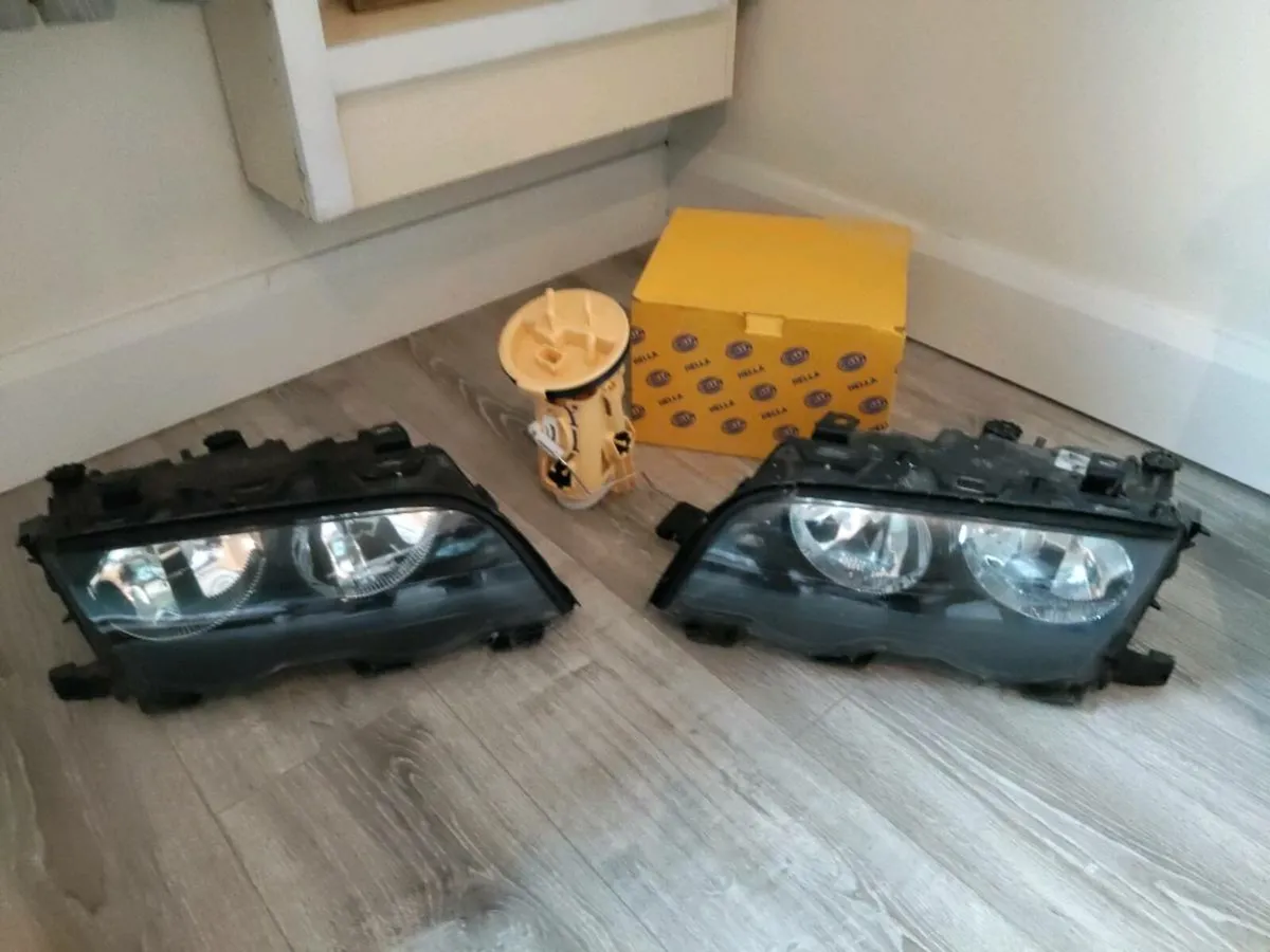 Bmw e46 headlights and fuel pump - Image 1