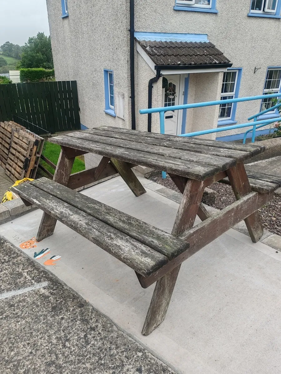 Picnic Bench for upcycle - Image 1