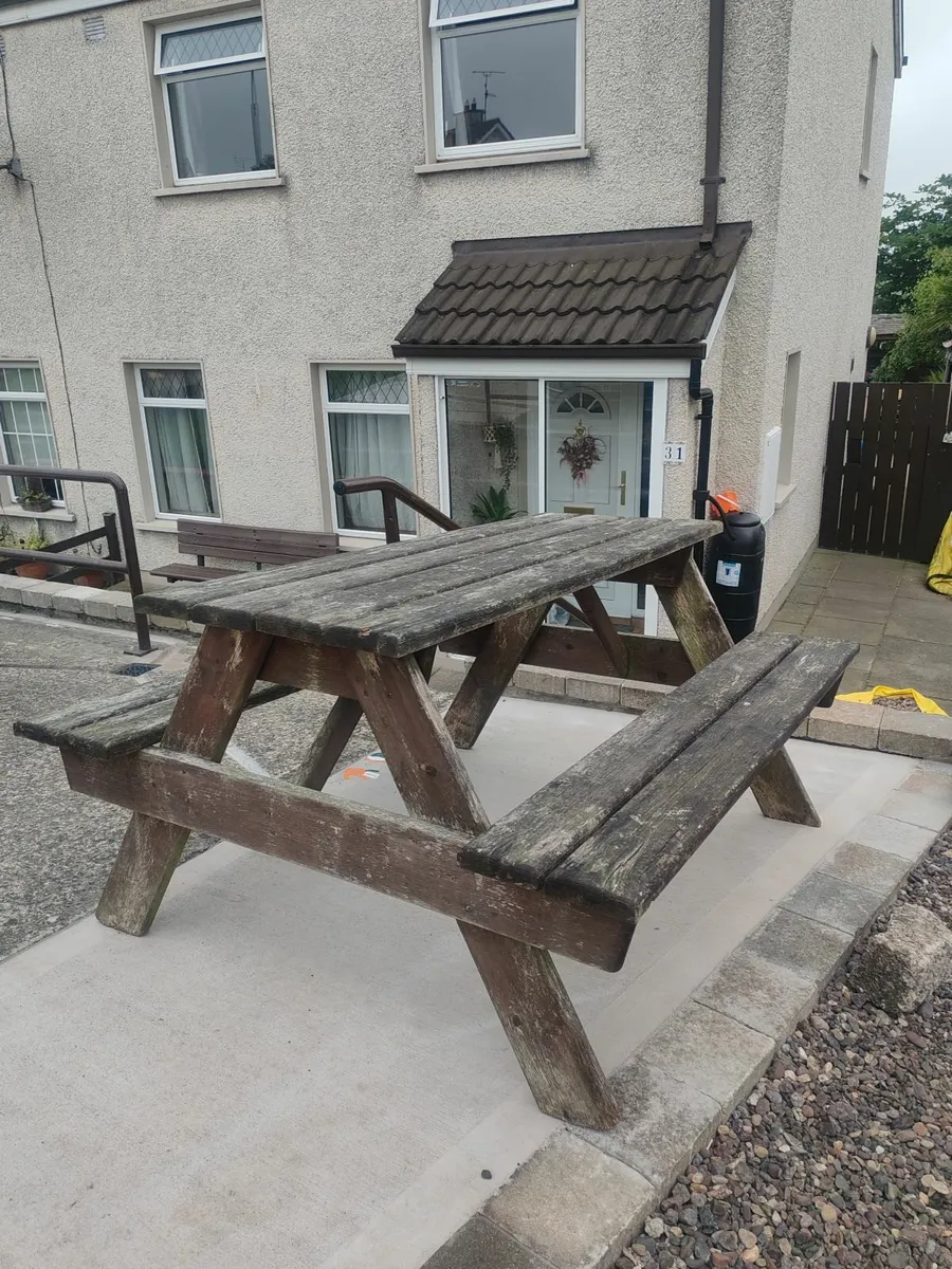 Picnic Bench for upcycle - Image 2