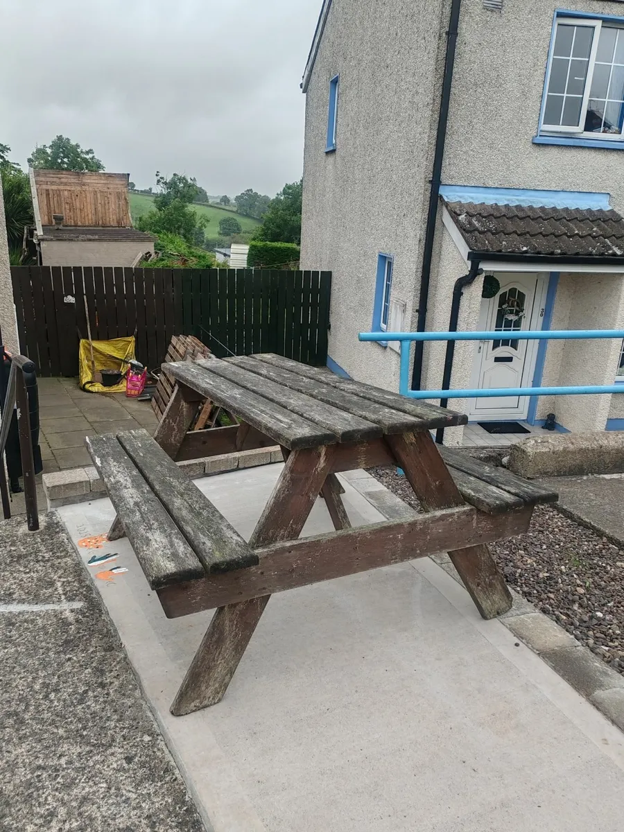 Picnic Bench for upcycle - Image 3