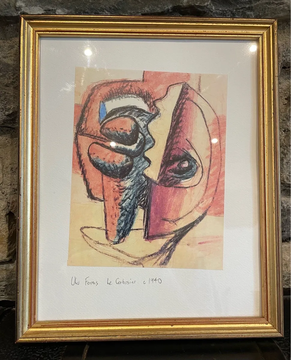 Le Corbusier Framed Abstract Print - Image 1