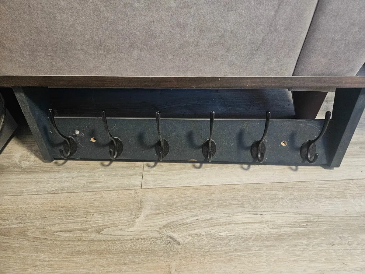 Wall hooks - 1 x wooden 1x plastic - Image 1