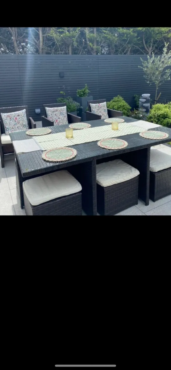 Garden table rattan  set - Image 1
