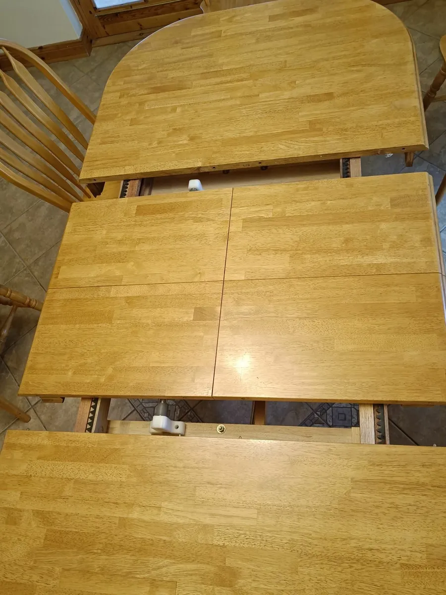 Kitchen Table and 8 Chairs - Image 2