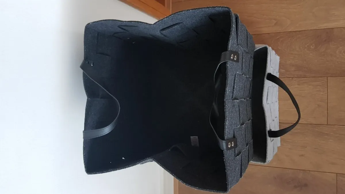 2 x Large Felt baskets - Image 3