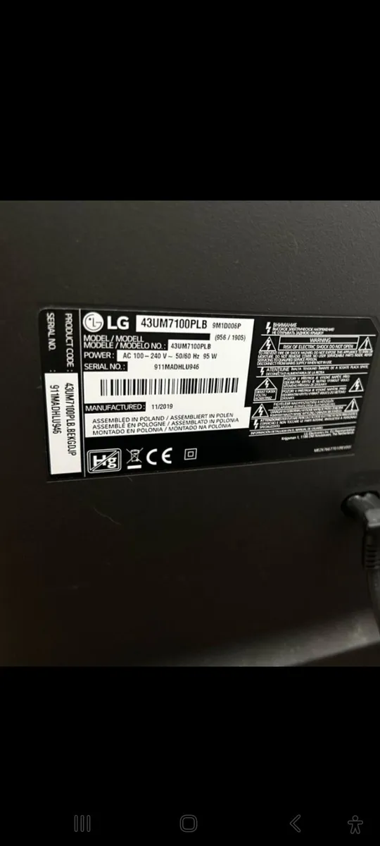 LG 43in 4k Smart Tv - Image 2