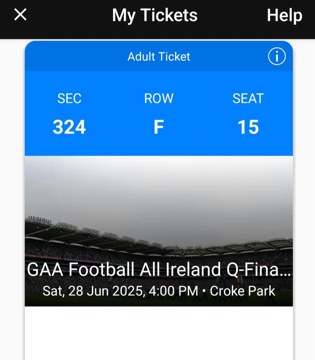 2 tickets for  Monaghan  v Donegal game tomorrow - Image 2