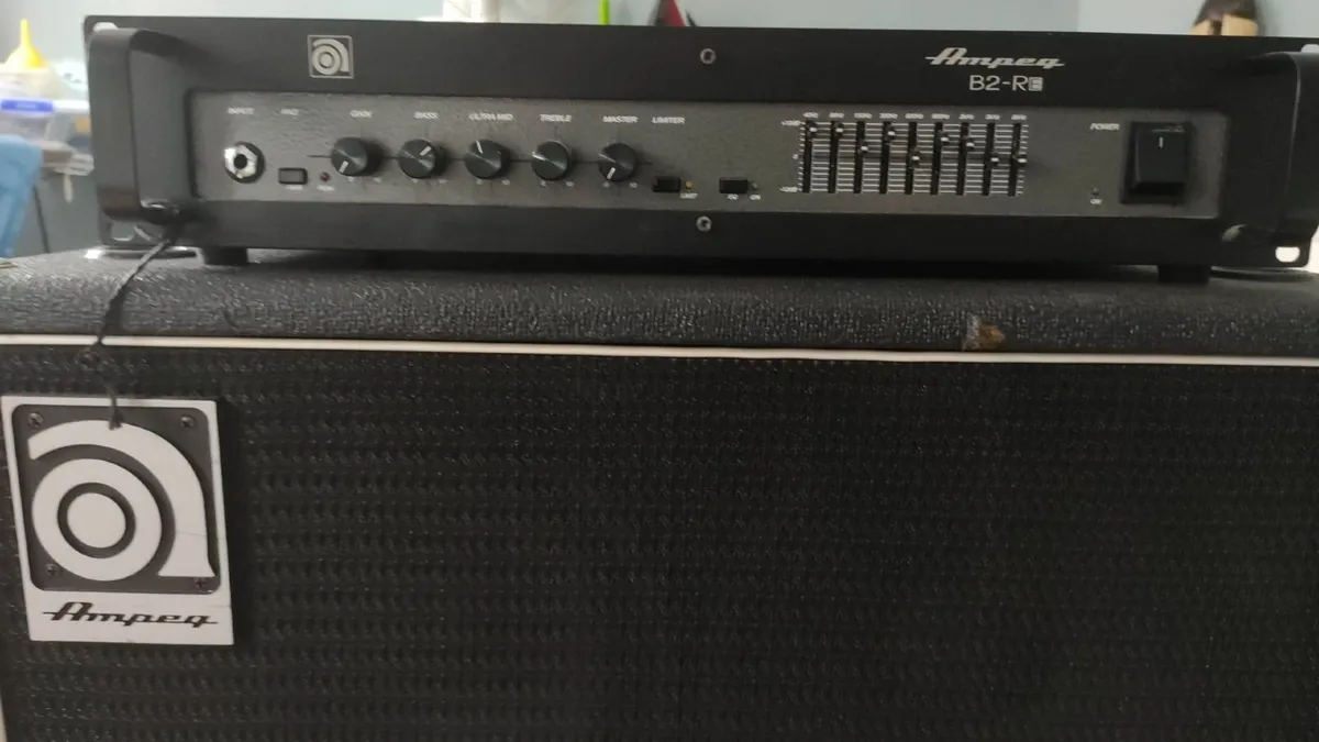 Ampeg amp and head. - Image 2