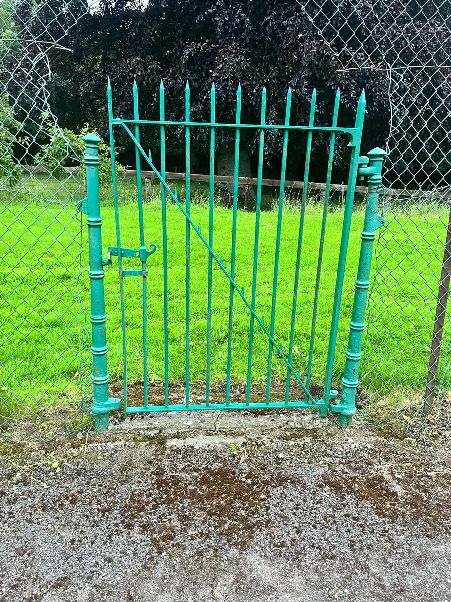 Lovely old garden gate. Still hanging.