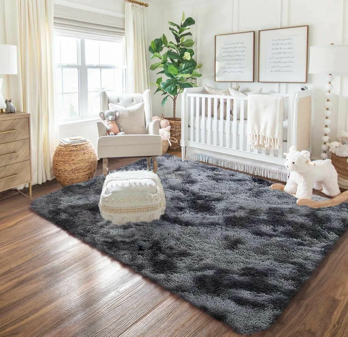 Fluffy Rugs Shaggy Soft Kids bedroom 160x230 cm - Image 1