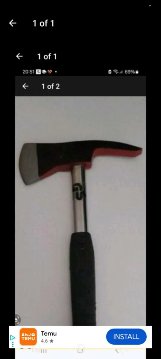 Hand held axe