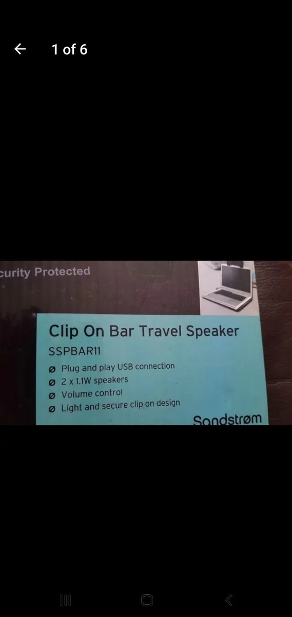 Travel speaker Sandstrom New - Image 1