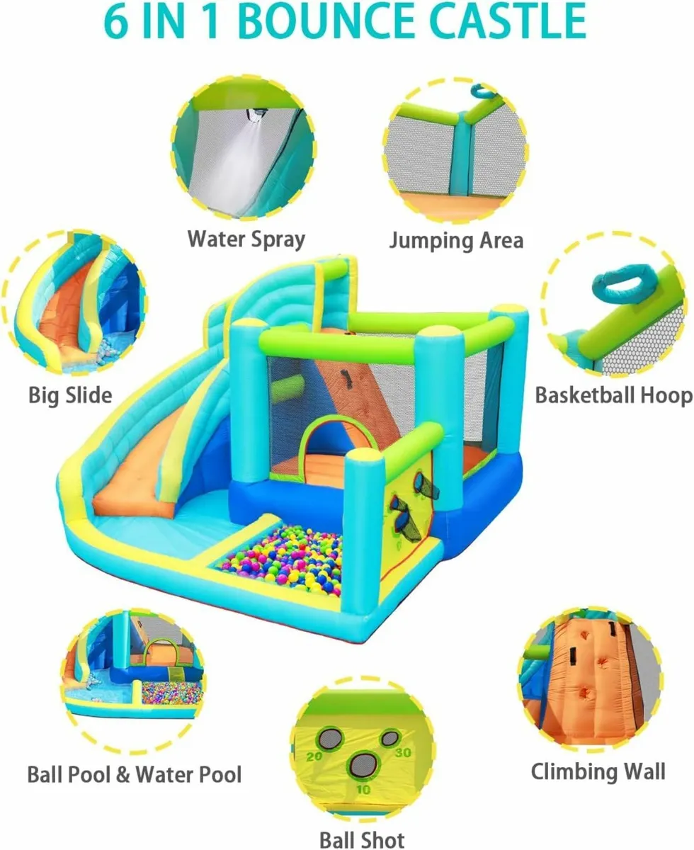 Bouncy Castle Large Bounce House Water Park - Image 4