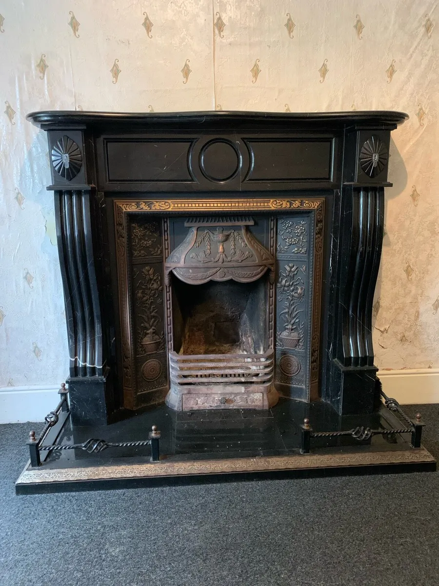 Marble fireplace