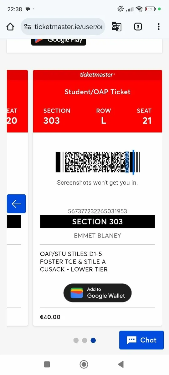 GAA tickets