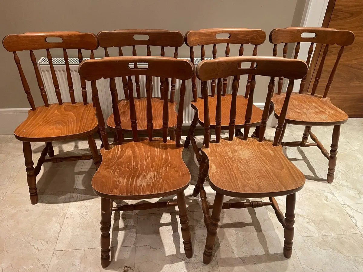 6 x Matching Kitchen Dining Chairs - Can Deliver - Image 1