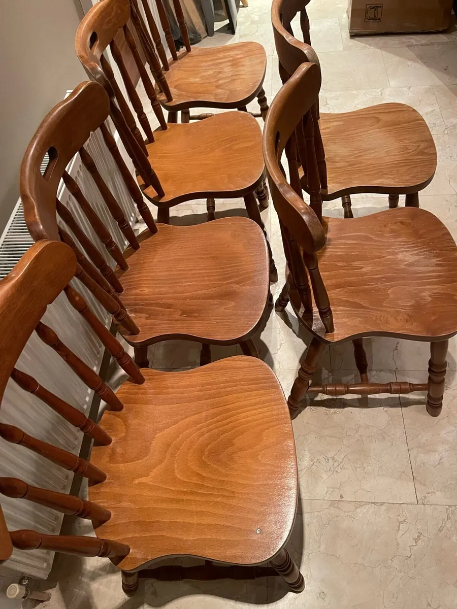 6 x Matching Kitchen Dining Chairs - Can Deliver - Image 2